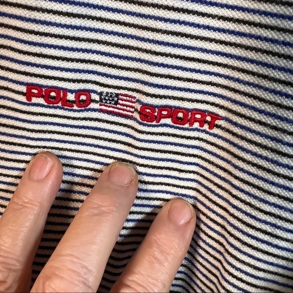 POLO SPORT Golf shirt Size XL. Mens polo with one button closure. Hi-lo hem - Picture 2 of 10